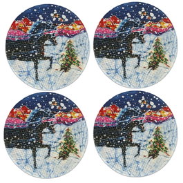 Hermia Salvamanteles Individuales Multicolor Pack de 4